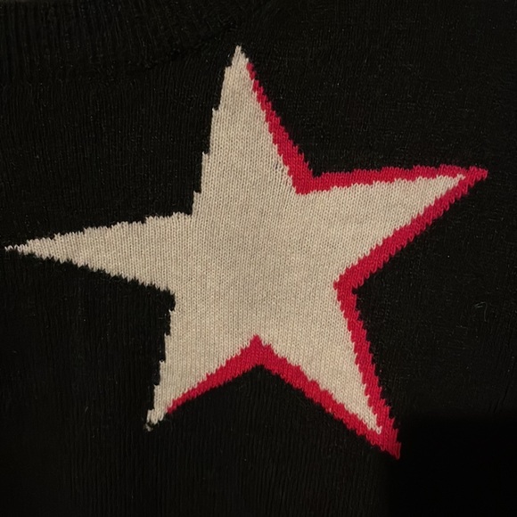 Banana Republic Italian Merino Wool Crewneck Star Sweater M - Picture 3 of 10